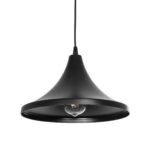 GLOBOSTAR® BELFRY 203-0078 Μοντέρνο Κρεμαστό Φωτιστικό Οροφής με Ντουί 1 x E27 AC 220-240V IP20 - Μαύρο - Μ29.5 x Π29.5 x Υ21cm - Image 2