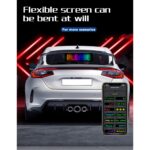 GLOBOSTAR® MATRIX GLB-106-0002 Εύκαμπτη Κυλιόμενη Ψηφιακή Επιγραφή 37.4x9.2cm P5 64x16 Pixel LED 10W DC 5V 2A με USB 2.0 Αδιάβροχο IP65 Πολύχρωμο RGB - Bluetooth Control μέσω iPIXEL APP - Μ37.4 x Π0.2 x Υ9.2cm - 2 Χρόνια Εγγύηση - Image 6