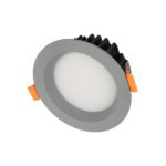 GLOBOSTAR® WATERA 60986 Χωνευτό Downlight Σποτ Panel Μπάνιου & WC LED 12W 1500lm 120° AC 220-240V Αδιάβροχο IP54 Ρυθμιζόμενο Λευκό CCT με Διακόπτη στο Σώμα 2700K/4500K/6000K Dimmable - Lumileds SMD Chip & TÜV SÜD Driver - Γκρι Ανθρακί Ματ - Μ10.8 x Π10.8 x Υ3.2cm / Q9cm - 3 Χρόνια Εγγύηση - Image 2
