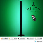 GloboStar® ALIEN-DIVA-BLACK-50-5 ALIEN Design DIVA Μοντέρνο Minimal Nordic Μεταλλικό Φωτιστικό Επιτραπέζιο - Πορτατίφ - Λαμπατέρ Μαύρο LED 8W 800lm με Ασύρματο Χειριστήριο RF & Dimmer IP20 Πράσινο Μ3 x Π1.6 x Υ50cm - Image 3