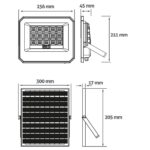 Avide LED Ηλιακός Προβολέας 100W CCT με Ξεχωριστό Ηλιακό Πάνελ και Τηλεχειριστήριο - Image 11