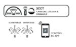 inLight AURORA Ανεμιστήρας Οροφής με LED 20W, DC Μοτέρ & Smart App - Μαύρο/Ξύλο (102001020) - Image 3