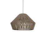 GLOBOSTAR® NUI 205-0068 Boho Κρεμαστό Φωτιστικό Οροφής με Ντουί 1 x E27 AC 220-240V IP20 - Μπεζ - M60 x Π60 x Υ41cm - Image 2
