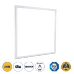 GLOBOSTAR® FRAMELIN 60370 Χωνευτό Panel Οροφής 60x60 LED 48W 5280lm 120° CRI≥85Ra UGR<19 AC 220-240V IP20 Θερμό Λευκό 2700K - Lumileds SMD Chip & TÜV SÜD Driver - Λευκό Γαλακτερό - Μ60 x Π60 x Υ1.5cm / Q56 x 56cm - 5 Χρόνια Εγγύηση - Image 2