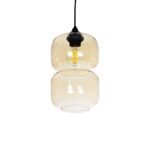 GLOBOSTAR® PIAGE 206-0037 Μοντέρνο Κρεμαστό Φωτιστικό Οροφής με Ντουί 1 x E27 AC 220-240V IP20 - Mελί - Μ17 x Π17 x Υ25cm - Image 2