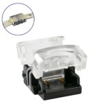 GLOBOSTAR® STRIPCON 70719 Ταχυσύνδεσμος για Μονόχρωμη Ταινία LED 10mm σε 10mm Αδιάβροχο IP65 - Διάφανο - Μ1.5 x Π1.9 x Υ0.8cm - Image 2