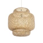 GLOBOSTAR® MALDIVES 01657 Boho Κρεμαστό Φωτιστικό Οροφής με Ντουί 1 x E27 AC 220-240V IP20 - Μπεζ - Μ50 x Π50 x Υ50m