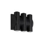 GLOBOSTAR® ARC 60680 Μοντέρνο Φωτιστικό Τοίχου - Απλίκα LED 12W 1500lm 30° AC 220-240V Αδιάβροχο IP65 Θερμό Λευκό 2700K - CREE XPE Chip & TÜV SÜD Driver - Μαύρο Ματ - Μ14 x Π4.8 x Υ11.5cm - 5 Χρόνια Εγγύηση - Image 2