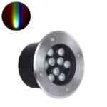 GLOBOSTAR® UNDERGROUNDTINA 90669 Χωνευτό Αρχιτεκτονικο Φωτιστικό Σποτ Δαπέδου LED 12W 1020lm 30° DC 24V Αδιάβροχο IP65 RGBW DMX512 Dimmable - Bridgelux SMD Chip - Ανοξείδωτο Ατσάλι SS304 - Μ16 x Π16 x Υ9cm / Q14cm - 3 Χρόνια Εγγύηση - Image 2