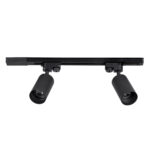 GLOBOSTAR® LEO 60354 Μοντέρνο Φωτιστικό Οροφής με Ντουί 2 x GU10 AC 220-240V IP20 - Μαύρο - Μ50.5 x Π6 x Υ20cm - Image 2