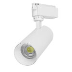 Globostar S-40016 Μονοφασικό Bridgelux COB LED Λευκό Φωτιστικό Σποτ Ράγας 20W 230V 2600lm 30° Ψυχρό Λευκό 6000k - Image 2