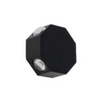 GLOBOSTAR® HIKARI 60687 Μοντέρνο Φωτιστικό Τοίχου - Απλίκα LED 8W 1000lm 30° AC 220-240V Αδιάβροχο IP65 Θερμό Λευκό 2700K - CREE XPE Chip & TÜV SÜD Driver - Μαύρο Ματ - Μ10 x Π4 x Υ10cm - 5 Χρόνια Εγγύηση - Image 2