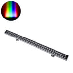 GLOBOSTAR® WASHERGAIA 90216 Μπάρα Φωτισμού Wall Washer LED 144W 12240lm 10° DC 24V Αδιάβροχο IP67 Πολύχρωμο RGBW Dimmable DMX512 - Bridgelux SMD Chip - Γκρι Ανθρακί - Μ100 x Π7.3 x Υ4.3cm - 3 Χρόνια Εγγύηση - Image 2