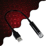 GloboStar® 81846 Διακοσμητικό Φωτιστικό Ειδικών Φωτορυθμικών Εφέ PARTY Disco LASER DC 5V με Καλώδιο Τροφοδοσίας USB Κόκκινο IP20 Μ1.4 x Π1.4 x Υ27cm - Image 2
