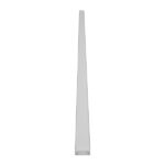 GLOBOSTAR® ALP-LINEAR ALIENA 70809-1M Επιφανειακό Προφίλ Αλουμινίου με Λευκό Γαλακτερό Πατητό Κάλυμμα για Ταινίες LED IP20 - Ασημί & Λευκό - Μ100 x Π2.4 x Υ1.1cm - Image 2