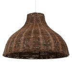 GLOBOSTAR® MAYOTTE 00725 Boho Κρεμαστό Φωτιστικό Οροφής με Ντουί 1 x E27 AC 220-240V IP20 - Καφέ - Μ40 x Π40 x Υ28cm - Image 2