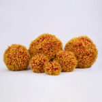 GloboStar® 78516 Artificial - Συνθετικό Τεχνητό Διακοσμητικό Φυτό Θάμνος Πυξάρι Πορτοκαλί - Κίτρινο Φ46cm - Image 3