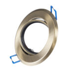 GLOBOSTAR® ORO 77820 Χωνευτή Κινούμενη Βάση για Σποτ MR16 με Ντουί GU10/GU5.3 IP20 - Μπρούτζινο - Μ9.2 x Π9.2 x Υ2.8cm / Q7.6cm - Image 2