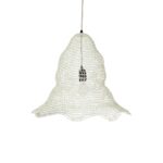 GLOBOSTAR® KENTUCKY 01889 Vintage Κρεμαστό Φωτιστικό Οροφής με Ντουί 1 x E27 AC 220-240V IP20 - Λευκό - Μ50 x Π50 x Υ48cm - Image 2