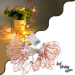 79805 Διακοσμητική Γιρλάντα Bronze Cone 4 Μέτρα με Διακόπτη On/Off - 30 LED 3W με Μπαταρίες 3xAA & Διάφανο Καλώδιο IP20 Θερμό Λευκό 2700K Μ4m - Image 2