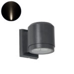 GLOBOSTAR® WALLLIGHT-SONA 90482 Μοντέρνο Φωτιστικό Τοίχου - Απλίκα LED 12W 1140lm 5° DC 24V Αδιάβροχο IP67 Φυσικό Λευκό 4500K - CREE COB Chip & TÜV SÜD Driver - Γκρι Ανθρακί Ματ - Μ9.5 x Π13 x Υ11cm - 3 Χρόνια Εγγύηση - Image 2