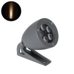 GLOBOSTAR® TREESPO 90468 Φωτιστικό Σποτ για Φυτά - Δέντρα LED 12W 1260lm 15° DC 24V Αδιάβροχο IP67 Ultra Θερμό Λευκό 2200K Dimmable - Bridgelux SMD Chip - Γκρι Ανθρακί - Μ9 x Π11 x Υ9cm - 3 Χρόνια Εγγύηση - Image 2