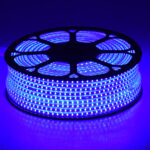 GLOBOSTAR® EPISLIM 70506 Ταινία LED 12W/m 780lm/m 120° DC 220-240V Αδιάβροχη IP65 96 x SMD2835 Chip/m Μπλε Dimmable - Epistar SMD Chip - Μ100 x Π1 x Υ0.5cm - 3 Χρόνια Εγγύηση - Image 2