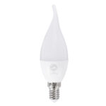 GLOBOSTAR® CANDLE 60008 Λάμπα Κεράκι E14 C37T LED 6W 564lm 260° AC 220-240V IP20 Θερμό Λευκό 2700K - Lumileds SMD Chip - Λευκό Γαλακτερό - Μ3.7 x Π3.7 x Υ12.5cm - 3 Χρόνια Εγγύηση - Image 2