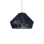 GLOBOSTAR® NUI 205-0072 Boho Κρεμαστό Φωτιστικό Οροφής με Ντουί 1 x E27 AC 220-240V IP20 - Μπλε - M60 x Π60 x Υ41cm - Image 2