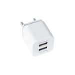 GLOBOSTAR® CHARGER 79701 Πολυφορτιστής Πρίζας DC 5V με 1 x USB-A 1.0 & 1 x USB-A 2.1 για IPad 15W 3.1A AC 220-240V IP20 - Λευκό - Μ5.2 x Π3 x Υ3cm - Image 2