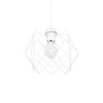 GLOBOSTAR® VORTEX 203-0001 Μοντέρνο Κρεμαστό Φωτιστικό Οροφής με Ντουί 1 x E27 AC 220-240V IP20 - Λευκό - Μ23.5 x Π23.5 x Υ20cm - Image 2