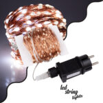 85846 Διακοσμητική Γιρλάντα 32 Μέτρα με Controller 8 Προγραμμάτων Εναλλαγών Φωτισμού - 300 LED 3.6W AC 230V με Χάλκινο Καλώδιο & Πρίζα Schuko Αδιάβροχη IP44 Ψυχρό Λευκό 6000K Μ32m - Image 2