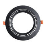 GLOBOSTAR® VITA 77851 Χωνευτή Κινούμενη Βάση για Σποτ AR111 για Ντουί GU10/GU5.3 IP20 - Μαύρο Ματ - Μ18 x Π18 x Υ4.5cm / Q16.5cm - Image 2