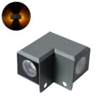 GLOBOSTAR® WALLDONA 90730 Γωνιακό Φωτιστικό LED 10W 1050lm 10° DC 24V Αδιάβροχο IP66 Ultra Θερμό Λευκό 2200K Dimmable - CREE XPE Chip - Γκρι Ανθρακί - Μ8 x Π8 x Υ6cm - 3 Χρόνια Εγγύηση - Image 2