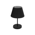 GLOBOSTAR® LARA 204-0074 Μοντέρνο Επιτραπέζιο Φωτιστικό Πορτατίφ με Ντουί 1 x E27 AC 220-240V IP20 - Μαύρο - Μ22 x Π22 x Υ35cm - Image 2