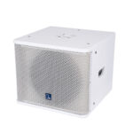GloboStar® FDB ES112SA 98007 Facilities Speaker - Ενεργό Αυτοενισχυόμενο Ηχείο Subwoofer Εγκαταστάσεων Επιδαπέδιο με Ψηφιακό Ενισχυτή BA1.6 AC 220V/50-60Hz - 600W RMS (1400W Peak) - 1 x 12" Inches LF - IP20 - Λευκό - Μ44.5 x Π44.5 x Υ37.5cm - Image 2