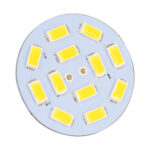 GLOBOSTAR® G4BACK 76102 Λάμπα G4 LED 4.5W 450lm 120° DC 12-24V IP20 Ψυχρό Λευκό 6000K Dimmable - Sanan SMD Chip - Back Pin - Μ3 x Π3 x Υ0.8cm - 2 Χρόνια Εγγύηση - Image 2