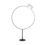 GLOBOSTAR® XMAS-CROWN-BIG Χριστουγεννιάτικο Διακοσμητικό Φωτιστικό LED 27.3W 1092lm 360° AC 220-240V Αδιάβροχο IP65 Θερμό Λευκό 2700K  - Μαύρο & Διάφανο - Μ88 x Π25 x Υ136cm - 2 Χρόνια Εγγύηση - Image 2