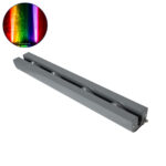 GLOBOSTAR® WINDOWARTE 90725 Φωτιστικό Ανάδειξης Παραθύρων LED 36W 2880lm 8°x180° DC 24V Αδιάβροχο IP67 Πολύχρωμο RGBW Dimmable DMX512 - CREE XPE Chip - Γκρι Ανθρακί - Μ50 x Π7 x Υ4.5cm - 3 Χρόνια Εγγύηση - Image 2