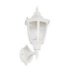 GLOBOSTAR® ENGLAND 202-0012 Vintage Φωτιστικό Τοίχου - Απλίκα με Ντουί 1 x E27 AC 220-240V IP44 - Λευκό - Μ25 x Π20 x Υ42cm - Image 2