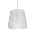 GLOBOSTAR® CONEY 203-0069 Μοντέρνο Κρεμαστό Φωτιστικό Οροφής με Ντουί 1 x E27 AC 220-240V IP20 - Λευκό - Μ26 x Π26 x Υ25cm - Image 2