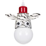 GLOBOSTAR® ZEBRA 00639 Παιδικό Κρεμαστό Φωτιστικό Οροφής με Ντουί 1 x E27 AC 220-240V IP20 - Πολύχρωμο - Μ19 x Π10.5 x Υ13.5cm - Image 2