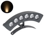 GLOBOSTAR® TREEPLANTE 90456 Κυρτή Μπάρα Φωτισμού Wall Washer για Φυτά - Δέντρα LED 6W 660lm 15° DC 24V Αδιάβροχο IP67 Θερμό Λευκό 2700K Dimmable - Bridgelux SMD Chip - Γκρι Ανθρακί - Μ17.5 x Π4.5 x Υ8cm - 3 Χρόνια Εγγύηση - Image 2
