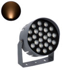 GLOBOSTAR® FLOODNIGMA 90377 Προβολέας Σποτ Wall Washer με Αντιθαμβωτική Γρίλια LED 24W 2040lm 30° DC 24V Αδιάβροχο IP65 Ultra Θερμό Λευκό 2200K Dimmable - Bridgelux SMD Chip - Γκρι Ανθρακί - Μ15 x Π15 x Υ9.1cm - 3 Χρόνια Εγγύηση - Image 2