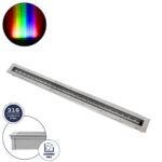 GloboStar® UNDERGROUND-PASSAGGIO 90197 Χωνευτό Φωτιστικό Wall Washer Δαπέδου LED 24W 2040lm 10° DC 24V Αδιάβροχο IP68 με Ρυθμιζόμενη Γωνία Φωτισμού L108 x W9 x H7.5cm RGBW DMX512 - Ανοξείδωτο Ατσάλι - 3 Years Warranty - Image 2