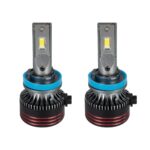 GloboStar® 82088 H16 HL Line KIT Βασικού Φωτισμού Αυτοκινήτου & Φορτηγού 3rd Generation Can-Bus Extreme Series LED CREE CXB COB 60W/120W 10000lm/20000lm DC 12V Αδιάβροχο IP67 Ψυχρό Λευκό 6000K