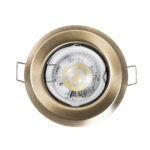 GLOBOSTAR® ORO 77813 Χωνευτή Βάση για Σποτ MR16 με Ντουί GU10/GU5.3 IP20 - Μπρούτζινο - Μ8.3 x Π8.3 x Υ3.1cm / Q6cm - Image 5
