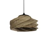 GLOBOSTAR® HUSLE 205-0049 Boho Κρεμαστό Φωτιστικό Οροφής με Ντουί 1 x E27 AC 220-240V IP20 - Μπεζ - M38 x Π38 x Υ23cm - Image 2