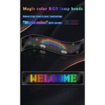 GLOBOSTAR® MATRIX GLB-106-0002 Εύκαμπτη Κυλιόμενη Ψηφιακή Επιγραφή 37.4x9.2cm P5 64x16 Pixel LED 10W DC 5V 2A με USB 2.0 Αδιάβροχο IP65 Πολύχρωμο RGB - Bluetooth Control μέσω iPIXEL APP - Μ37.4 x Π0.2 x Υ9.2cm - 2 Χρόνια Εγγύηση - Image 3