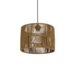 GLOBOSTAR® SAFA 205-0085 Boho Κρεμαστό Φωτιστικό Οροφής με Ντουί 1 x E27 AC 220-240V IP20 - Μπεζ - M30 x Π30 x Υ26cm - Image 2